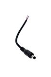 5.5mm X 2.1mm 15cm Adaptör Kablosu Erkek 22awg 80 Derece 300v