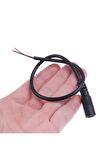 5.5mm X 2.1mm 15cm Adaptör Kablosu Dişi 22awg 80 Derece 300v