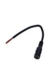 5.5mm X 2.1mm 15cm Adaptör Kablosu Dişi 22awg 80 Derece 300v