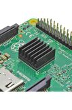 14x14x6mm Aluminyum Soğutucu Siyah Termal Etiket Raspberry Xbox