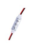Dc 12-24v 3 Tuş Led Dimmer Hafızalı 12a 3 Modlu 5050 3528 5630