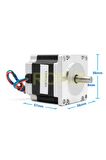 57hs5630 Nema 23 Step Motor 1.1nm 2.7v 3a 8mm D Mil 2 Faz 1.8 Derece 200 Adım 3d Yazıcı Printer Cnc