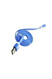 1m Micro Usb Kablo Mavi 1 Metre 480 Mbps Usb 2.0 Hot Swap