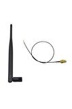 6dbi Sma Erkek Anten 35cm Ipex Kablo Ufl Soket Dual Band 2.4ghz