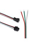 3 Pin Jst Sm 10cm Kablo Çifti Erkek Dişi Bağlantı Soketi Led