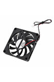 Dc 12v Fan 80x80mm 8x8cm Sessiz 2 Pin Fırçasız Soğutucu Kuluçka