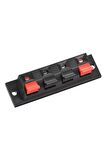 4lü Hoparlör Terminal Soketi Panel Montaj Tip Yaylı Speaker Ses