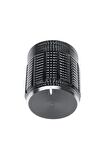 Alüminyum Pot Başlığı 6mm Tırtıklı Mil 6mm Siyah Metal Potansiyometre