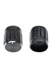 Alüminyum Pot Başlığı 6mm Tırtıklı Mil 6mm Siyah Metal Potansiyometre
