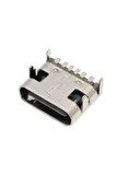 Type-c Usb Soket 6 Pin Smd Usb 3.1 Cep Tel. Konnektör Şarj Dişi