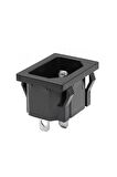 220v 15a Ac Erkek Power Giriş Soketi C14 3 Pin Panel Montaj Tip