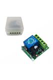 433mhz Rf 1 Kanal Röle Modül Dc 12v Kablosuz Pompa Fan Lamba Perde