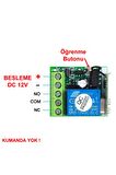 433mhz Rf 1 Kanal Röle Modül Dc 12v Kablosuz Pompa Fan Lamba Perde