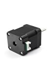 Nema17 Step Motor 1.5a 4ncm 3d Yazıcı Printer Cnc Robotik 1.8 Derece Step Adım Açı 4 Tel 2 Faz D Tip
