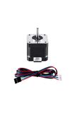 Nema17 Step Motor 1.5a 4ncm 3d Yazıcı Printer Cnc Robotik 1.8 Derece Step Adım Açı 4 Tel 2 Faz D Tip