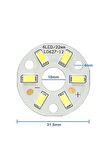 5730 12v 3w 32mm Beyaz Led Modül Aluminyum Pcb 6 Led Lamba Aydınlatma