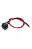 12mm Pbs-33b 2 Pin Push Buton Siyah 20cm Kablolu On Off 1a 250v