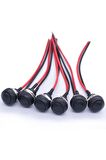 12mm Pbs-33b 2 Pin Push Buton Siyah 20cm Kablolu On Off 1a 250v