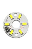 5730 5v 3w 32mm Beyaz Led Modül Aluminyum Pcb 6 Led Lamba Aydınlatma