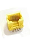 8p8c Plastik Sarı Rj45 Soket Ethernet Bağlantı Soketi 8 Pin Pcb