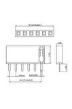 5 Pin Tek Sıra Dişi Header 180 Derece 1x5 Pin 2.54mm Soket Konnektör