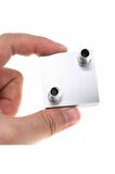 4x4cm Sıvı Su Aluminyum Soğutucu Blok 90 Derece Cpu Gpu Anakart Xbox Lazer Kafa Soğutma Radyatör