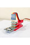 5 Pin Programlama Aparatı 2.54mm Pogo Pin Yaylı Mandal Klips Seri Üretim Entegre