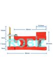 5 Pin Programlama Aparatı 2.54mm Pogo Pin Yaylı Mandal Klips Seri Üretim Entegre