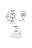 Yuvarlak 2 Pin Anahtar Rocker Switch Mini Buton Kcd1 Siyah 16mm