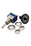 Mts-103 Mini Toggle Anahtar 3a 250v On / Off / On 3 Pin 3 Uyumlu Pozisyon Su Geçirmez Başlık