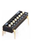 Tristate 8li Dip Switch 8 Pin Siyah Anahtar Açık Kapalı Seçim Adres Ayar + Off - Pull Up/down