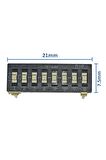 Tristate 8li Dip Switch 8 Pin Siyah Anahtar Açık Kapalı Seçim Adres Ayar + Off - Pull Up/down