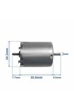 Rs370 Karbon Fırçalı Dc Motor Dual Çift Milli Dc 12v / 24v 13500 Rpm