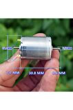 Rs370 Karbon Fırçalı Dc Motor Dual Çift Milli Dc 12v / 24v 13500 Rpm