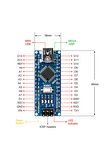 Arduino Nano 3.0 Atmega328 Ch340 Lehimsiz Mini Usb Kod Yazılım Geliştirme Eğitim Kartı