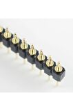 1x40 Pin Precision Erkek Header Tek Sıra 2.54mm 180 Derece Altın Kaplama