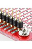 1x40 Pin Precision Erkek Header Tek Sıra 2.54mm 180 Derece Altın Kaplama