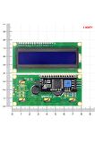 Iıc I2c Seri 1602a 2x16 Mavi Karakter Lcd Modül Display Ekran 5v Beyaz Arka Işık