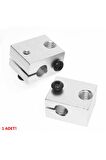 V6 3d Yazıcı Alüminyum Extruder Isıtıcı Blok 1.75 / 3.0mm Filament Uyumlu 6mm Isıtıcı Yuva
