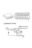 Uln2803a Npn 8 Adet Darlington Transistör Sürücü Entegre Sop18 Smd 18 Bjt Bipolar
