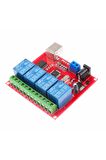 4 Kanal Usb Röle Kontrol Modülü Bilgisayardan Cihaz Açma Kapama Hid Usb