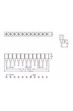 1x40 Pin Precision Dişi Header Tek Sıra 2.54mm 180 Derece Yuvarlak Kırılabilir Bölünebilir