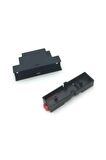 Ray Tip Siyah Plastik Kutu 24 X 59 X 88mm Elektronik Devre Proje Prototip Sigorta Röle Otomasyon