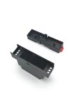 Ray Tip Siyah Plastik Kutu 24 X 59 X 88mm Elektronik Devre Proje Prototip Sigorta Röle Otomasyon