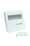 Plastik Proje Kutusu 86x86mm Beyaz Duvara Yüzeye Montaj Tip 1602 Lcd 3 Buton Elektronik Devre