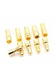 5 Çift 3.5mm Altın Kaplama Banana Dişi Erkek Soket 40a Pil Batarya Lion Bullet Plug