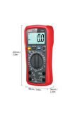 Unı-t Ut890d+ Dijital Multimetre Ncv True Rms Voltmetre Ampermetre