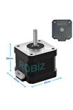 17hs4401s-09 Nema 17 Step Motor 0.28n.m 0.9 Derece 400 Adıım D Mil 2 Faz 1.3a 3d Printer