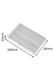 6cm X 10cm X 1cm Alüminyum Metal Soğutucu Blok Radyatör Amfi Led Entegre Transistor