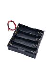 18650 2 Tel 4lü Pil Kutusu Paralel 4 Adet 3.7v Paralel Lityum Lion Batarya Yuvası